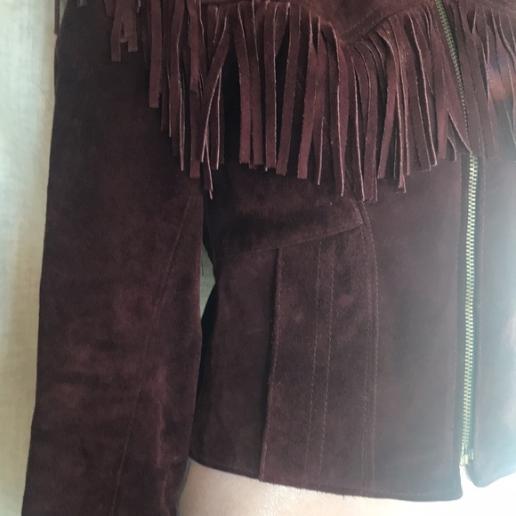 Vintage, Branded Garments, tasseled, suede fitted coat. - Picture 4 of 10